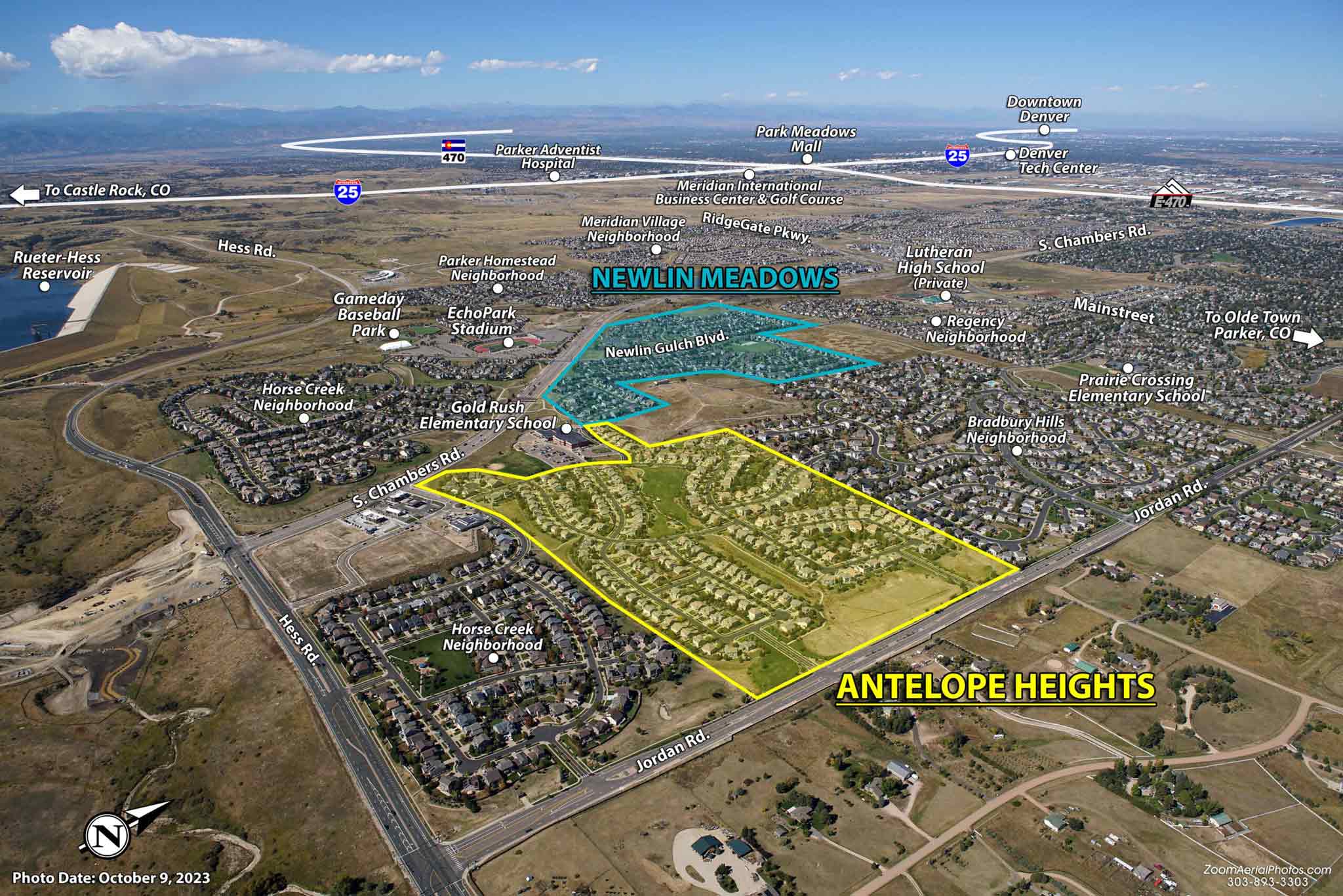 Aerial view of Parker properties highlighting integrated housing solutions and community-focused development.