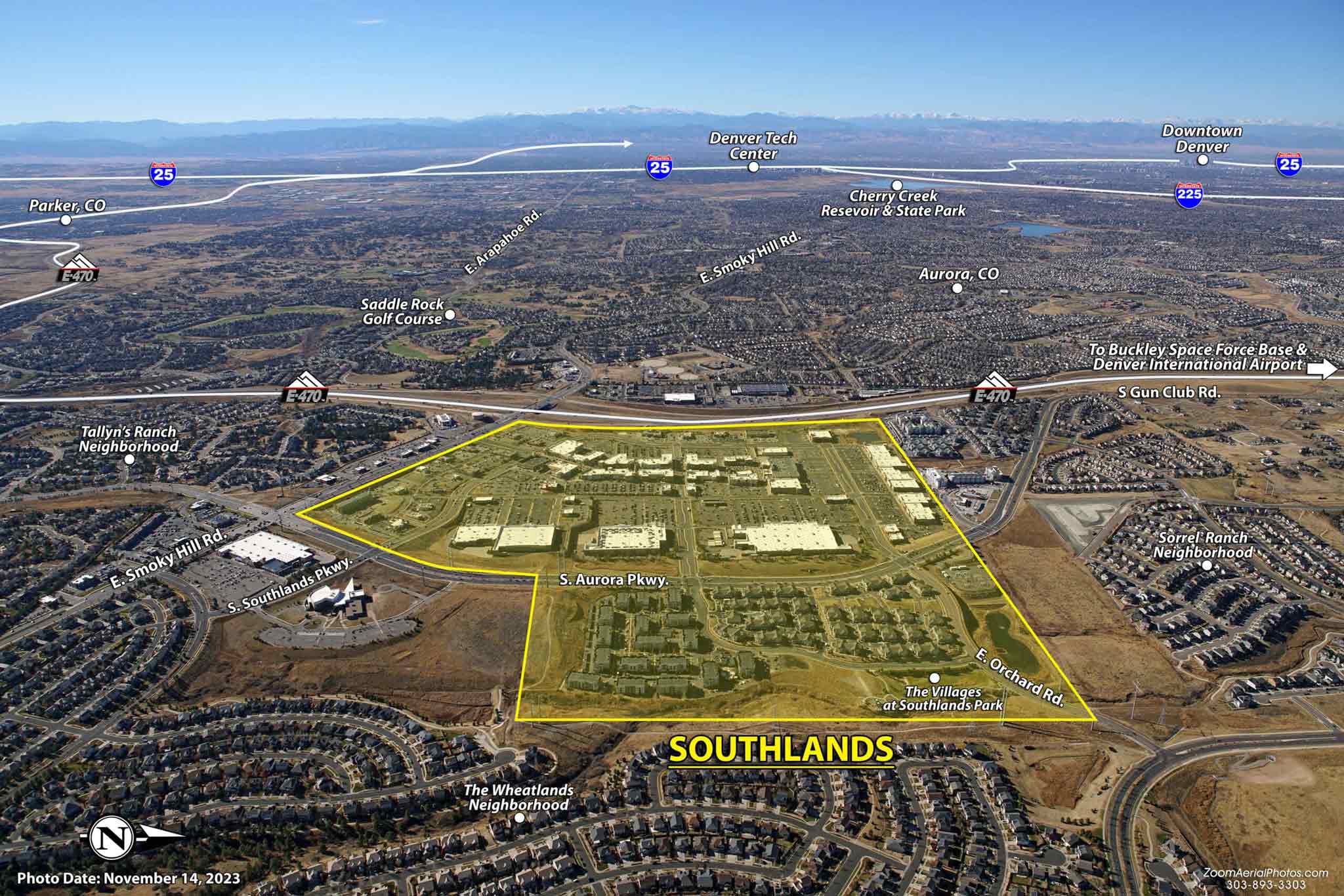 Aerial view of Southlands, highlighting quality workforce housing and community development.