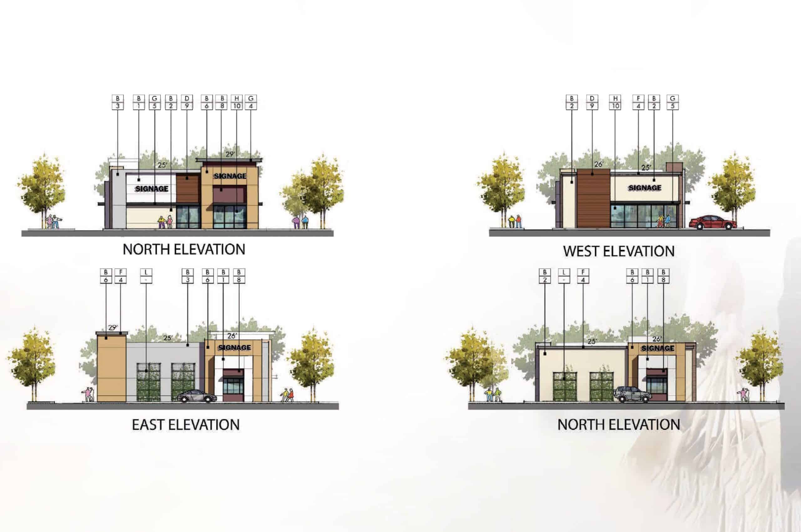 Elevation view of a Food 4 Less location, potentially related to accessible home financing and community amenities.