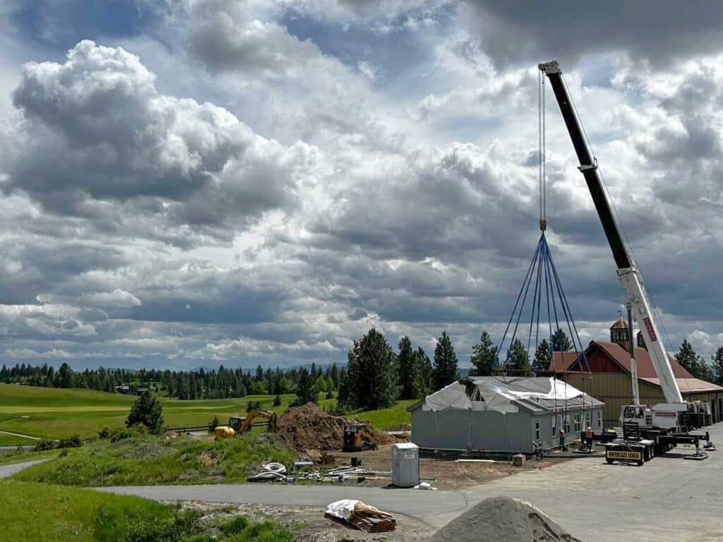 Construction site image of CDA project, illustrating progress in affordable housing and community development.