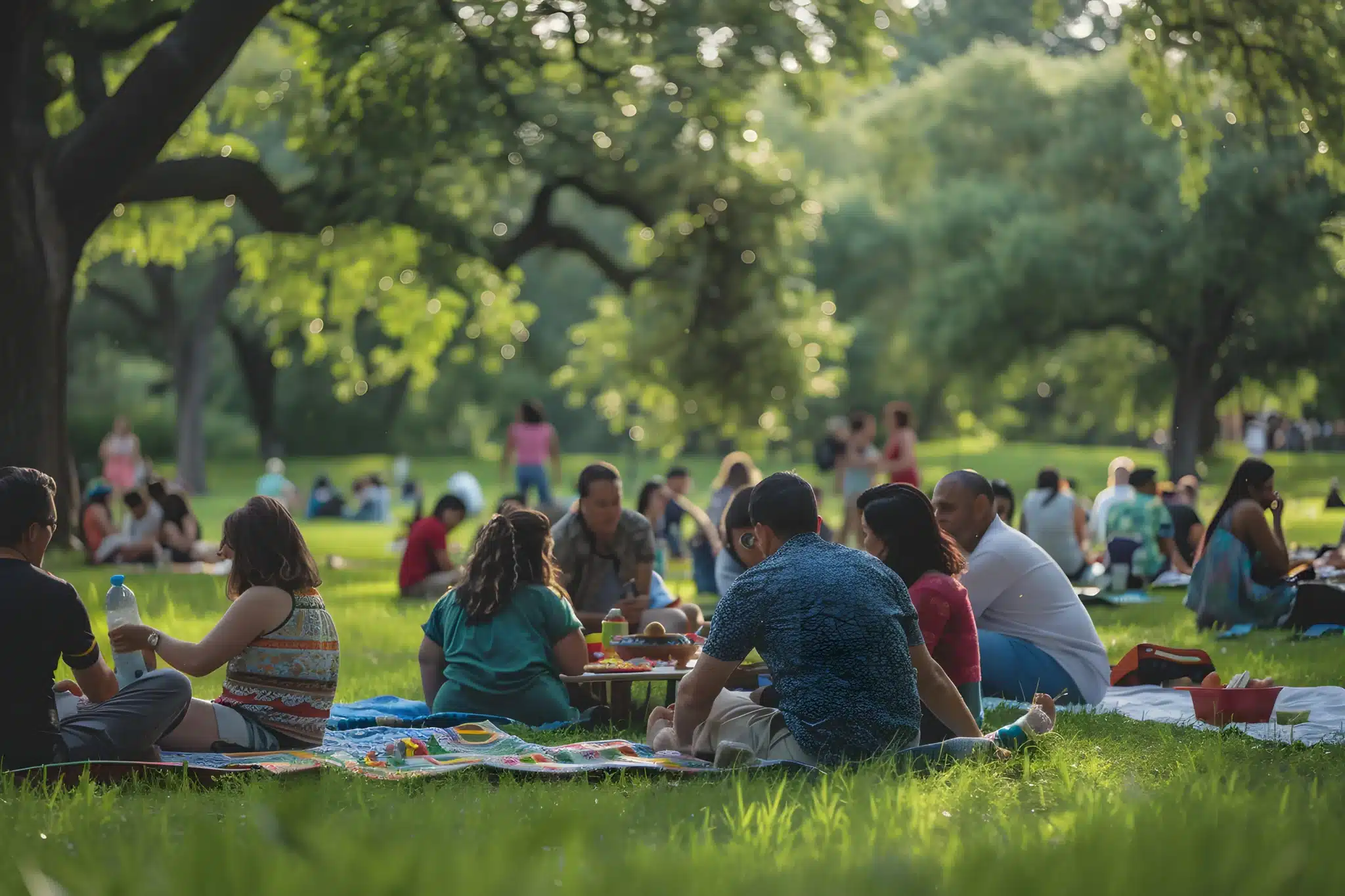 Family Who Rent A Home in Fruition Community Enjoying Neighborhood Amenities
